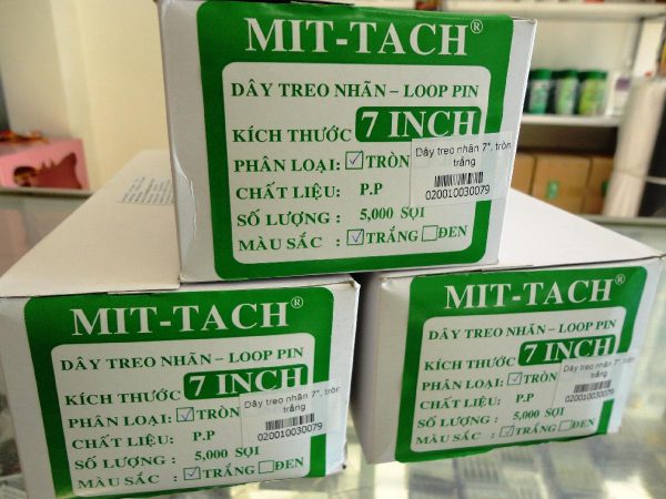 Đạn xỏ đầu nhọn 7 in trắng Mit-Tach , Saga hộp 5000 SP